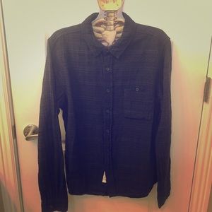 Native Youth Men’s S Navy Embroidered Shirt